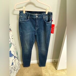 NWT True Religion Jennie Curvy Skinny Jeans in Size 33